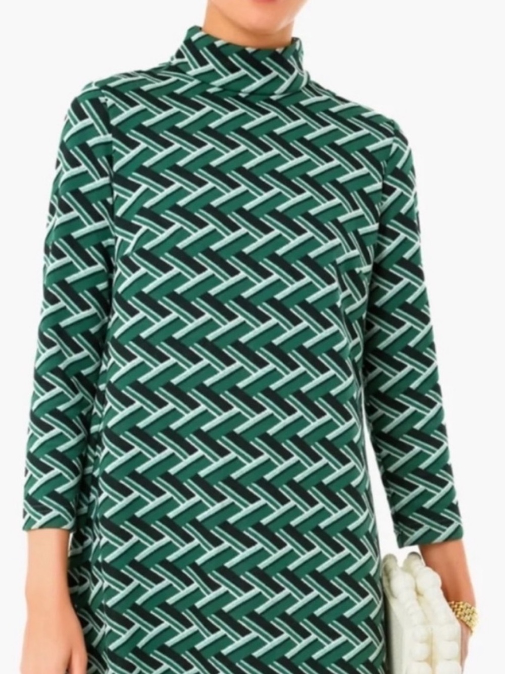Tuckernuck Emerald Geo Mod Ellie Dress